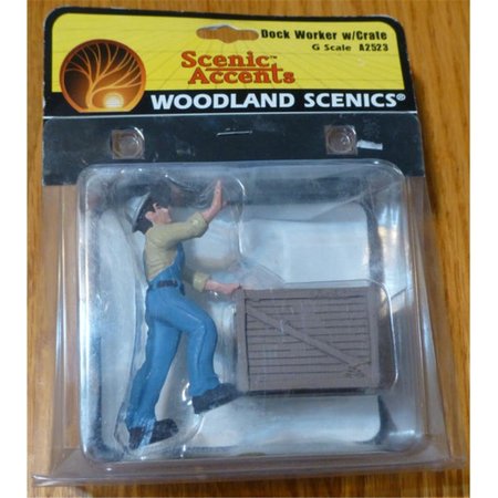 WOODLAND SCENICS G Dock Worker with Crate WOO2523